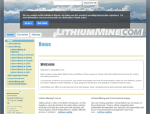 Tablet Screenshot of lithiummine.com